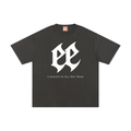 Capacity Is All You Need Tour Tee in Dark Gray, front: blackletter ee sigil