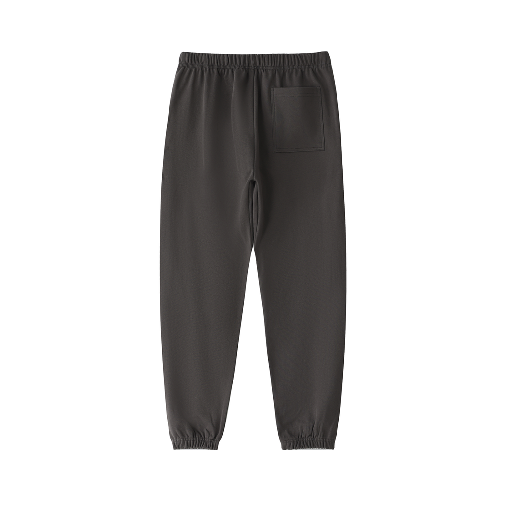Elastic Signal Sweatpants in Dark Gray, back: no print