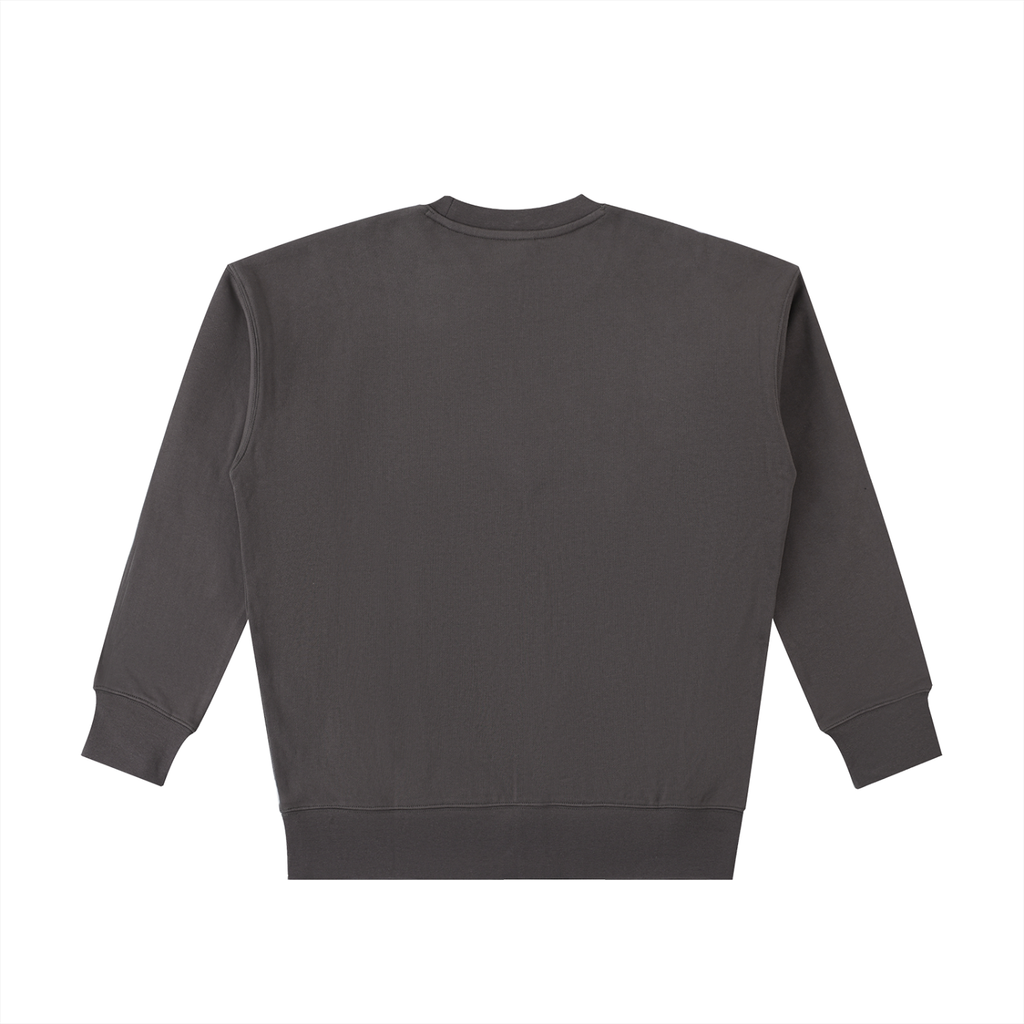 Mission Crewneck in Dark Gray, back: no print