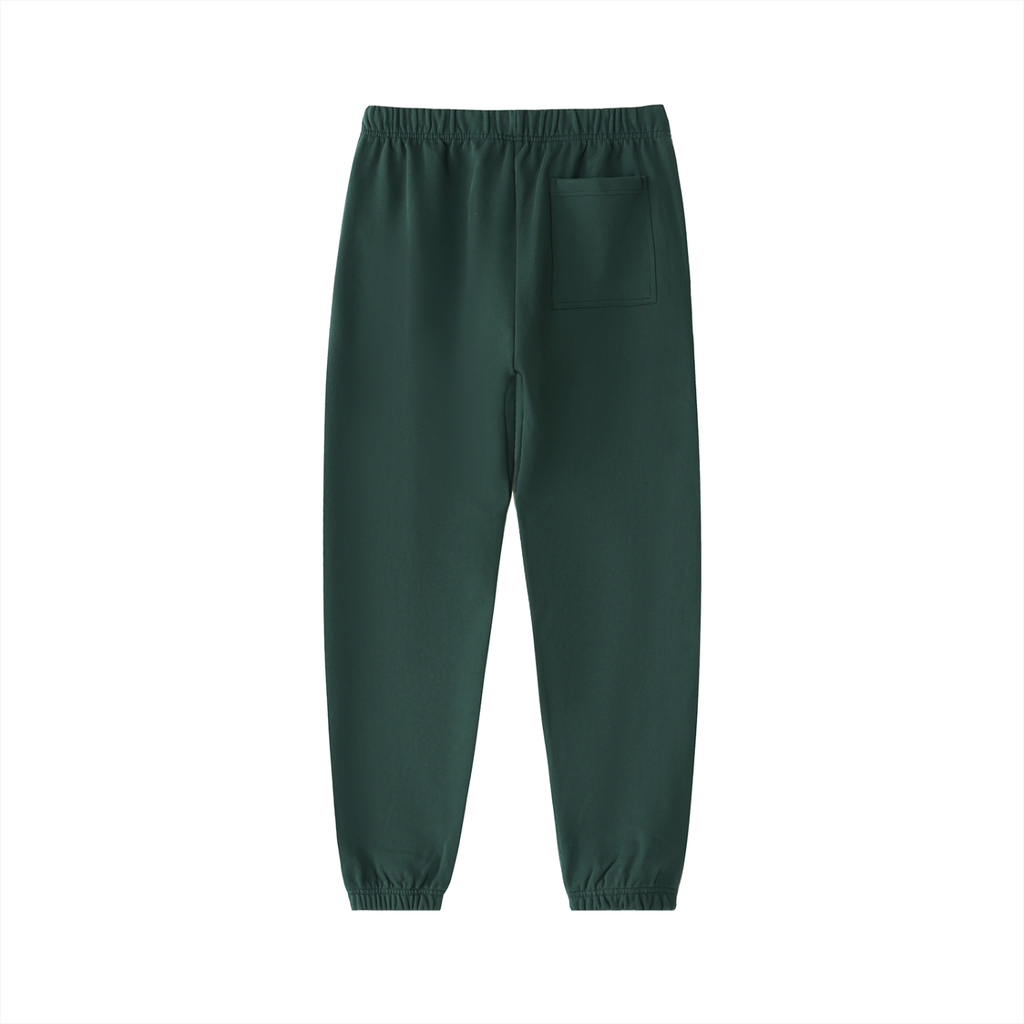 Elastic Signal Sweatpants in Retro Green, back: no print